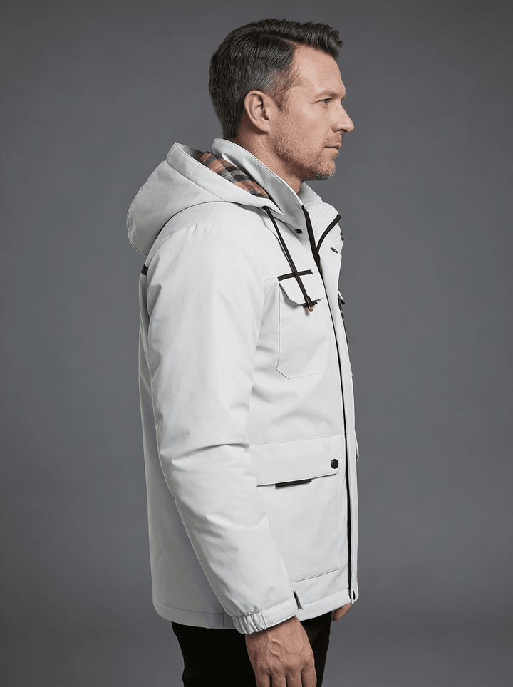 Kyle | White Winter Jacket